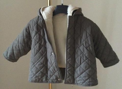 Groene kinderjas met kap il gufo Italië Maat: 80, Kinderen en Baby's, Babykleding | Maat 80, Zo goed als nieuw, Jongetje, Jasje