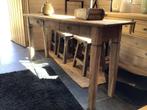 oude stoere zeer landelijke sidetable in hoffz -style, Ophalen, 50 tot 100 cm, Teakhout, Zo goed als nieuw
