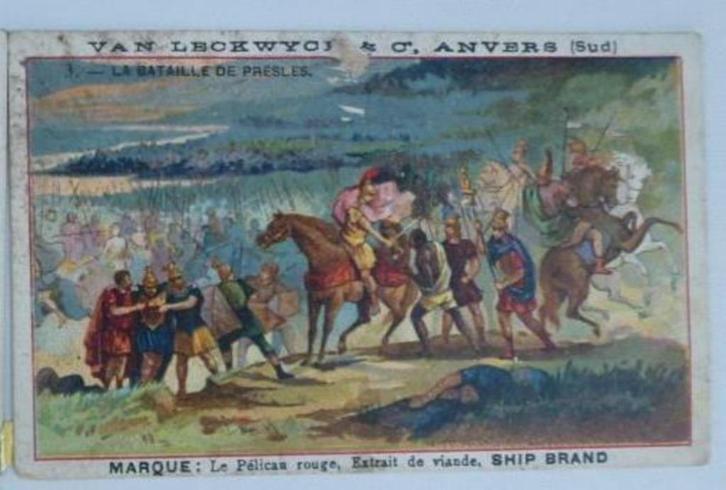 La bataille de Prèsles Van Leckwyck & Co Antwerpen, Verzamelen, Foto's en Prenten, Gebruikt, Overige onderwerpen, Ophalen of Verzenden