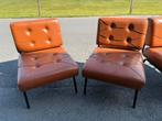 Vintage loungeset - 4 stoelen, Ophalen, Gebruikt, Vintage design italiaans
