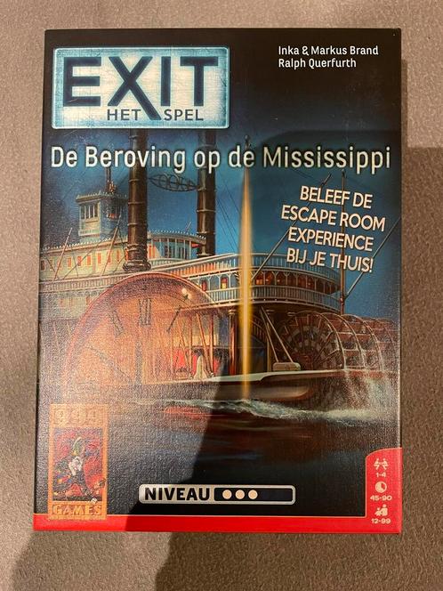 EXIT: De beroving van de Mississipi Breinbreker, Hobby & Loisirs créatifs, Jeux de société | Jeux de cartes, Comme neuf, 1 ou 2 joueurs