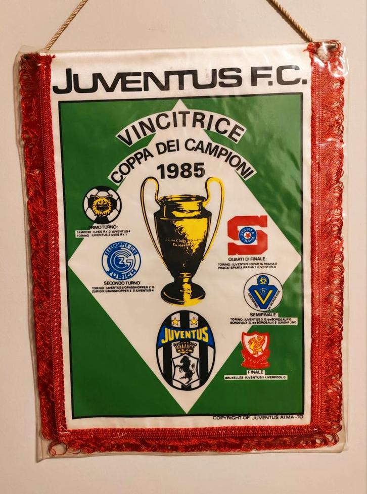 Liverpool fc Juventus Turijn 1985 heizeldrama prachtige orig, Verzamelen, Sportartikelen en Voetbal, Ophalen of Verzenden