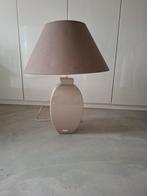 Tafellamp met taupe lampenkap, Ophalen, Zo goed als nieuw, 50 cm of meer, Ovaal