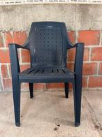 Blauwe tuinstoelen 6 stuks, Tuin en Terras, Ophalen, Zo goed als nieuw
