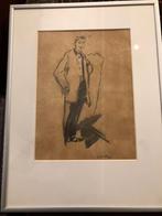 George Hendrik Breitner  Uniek werk  Tekening op papier  Ges, Antiek en Kunst, Kunst | Schilderijen | Klassiek, Ophalen of Verzenden