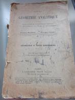 cours de géométrie analytique à 3 dimensions 1915, Livres, Livres d'étude & Cours, Utilisé, Enlèvement ou Envoi