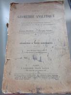 cours de géométrie analytique à 3 dimensions 1915, Livres, Livres d'étude & Cours, Enlèvement, Utilisé