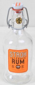 Lege fles Stroh rum 80% 0,25 lit, Verzamelen, Ophalen of Verzenden, Gebruikt, Verpakking