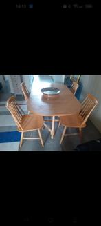 Très belle table à manger anglaise en bois de hêtre / Très b, Comme neuf, Engelse plattelandsstijl, 100 à 150 cm, Chêne