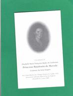 DP Prinses Baudouin de Merode, Verzenden, Bidprentje