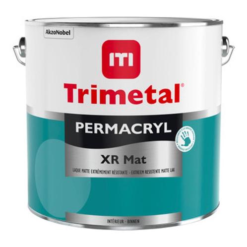 Trimetal Permacryl XR Mat RAL9010 2,5l, Doe-het-zelf en Bouw, Verf, Beits en Lak, Nieuw, Lak, Minder dan 5 liter, Wit, Ophalen of Verzenden