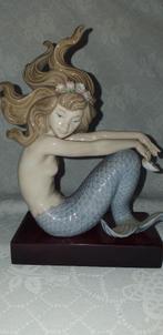 Zeemeermin in porselein met parel - van het merk Lladro, Antiek en Kunst, Verzenden