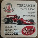 ROMY PILS/ROMAN/EG-TROFEE/Zolder’75/bierviltje, Verzamelen, Ophalen of Verzenden, Zo goed als nieuw, Viltje(s), Overige merken