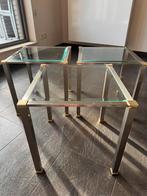 Vierkante Bijzettafeltjes - 3 stuks, Huis en Inrichting, Tafels | Bijzettafels, Ophalen, Minder dan 45 cm, Minder dan 55 cm, Gebruikt