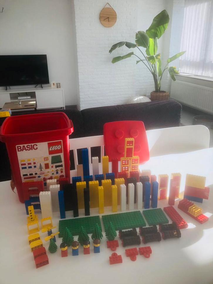 462 Lego basic blokken goede staat + opbergdoos, Kinderen en Baby's, Speelgoed | Duplo en Lego, Gebruikt, Lego, Losse stenen, Ophalen of Verzenden
