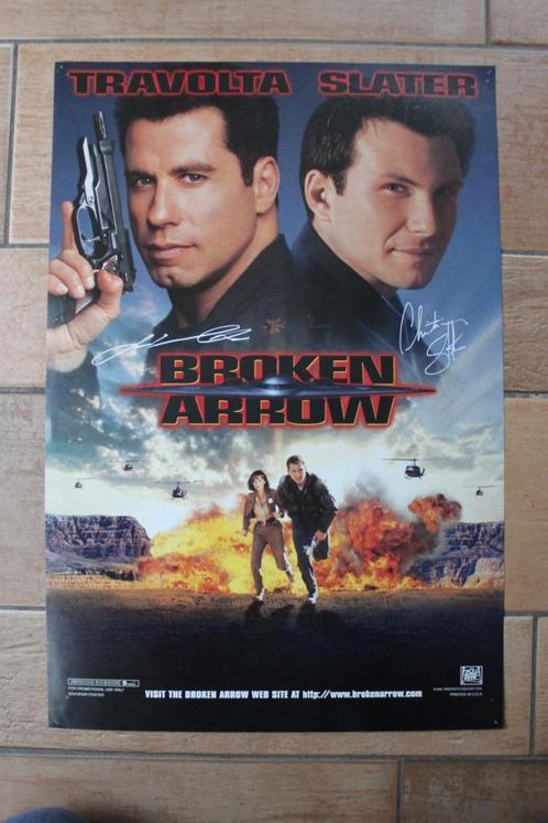 filmaffiche John Travolta Broken Arrow 1996 filmposter, Collections, Posters & Affiches, Comme neuf, Cinéma et TV, A1 jusqu'à A3