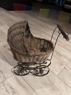Rieten retro vintage poppenwagen (cw)*, Ophalen of Verzenden, Zo goed als nieuw