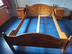 Grenen  tweepersoonsbed 140x200, Huis en Inrichting, Slaapkamer | Bedden, Ophalen, Gebruikt, Overige kleuren, Tweepersoons