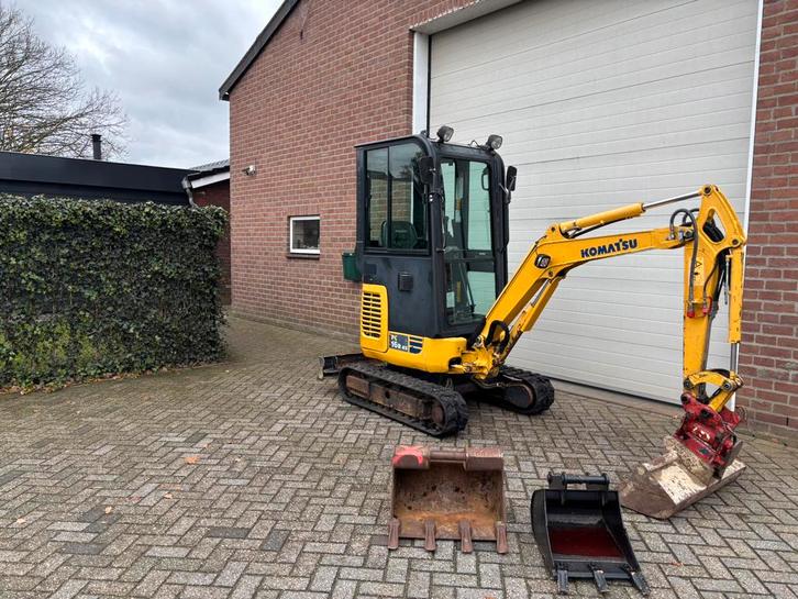 Komatsu PC16-R 3HS Minigraver graafmachine Powertilt!!!, Zakelijke goederen, Machines en Bouw | Overig, Ophalen