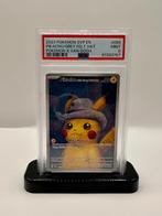 Pokémon Pikachu Grey Felt Hat #085 (Van Gogh) PSA 9, Hobby en Vrije tijd, Ophalen of Verzenden, Nieuw, Losse kaart