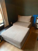 Grijze zetel, Ophalen, Gebruikt, Tweepersoons, Rechte bank