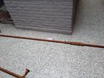 complete beukenhouten gordijnroede L 265 cm, Ophalen, Gebruikt, Bruin, 200 cm of meer