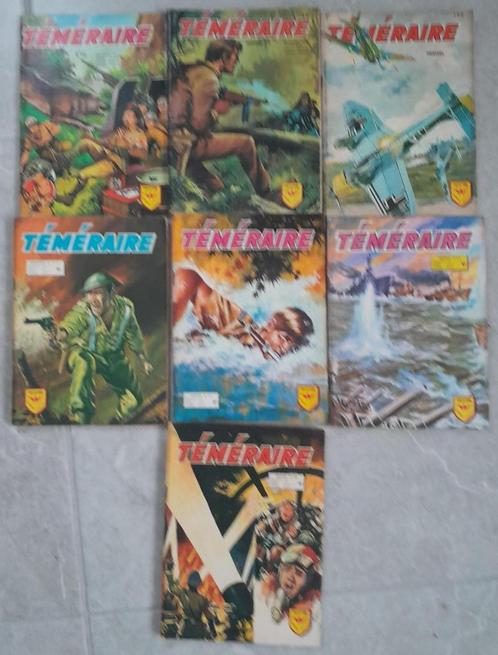 Set van 7 nummers van het tijdschrift Téméraire, Boeken, Stripverhalen, Gelezen, Meerdere stripboeken, Ophalen of Verzenden