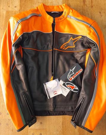 Alpinestars gloednieuwe leren motorjas  beschikbaar voor biedingen
