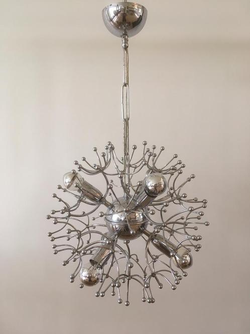 Sputnik hanglamp Gaetano Sciolari, Maison & Meubles, Lampes | Suspensions, Utilisé, 75 cm ou plus, Métal, Enlèvement ou Envoi