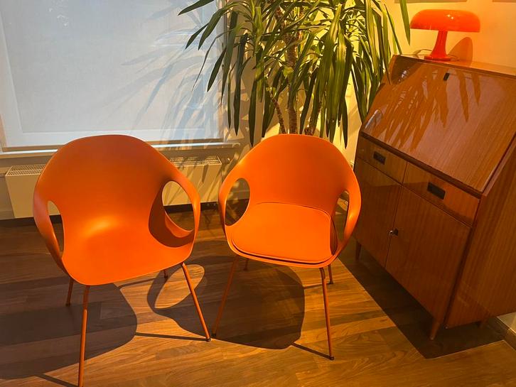 Stoelen kristalia elephant stoel outdoor 6 stuks, Huis en Inrichting, Stoelen, Zo goed als nieuw, Metaal, Ophalen