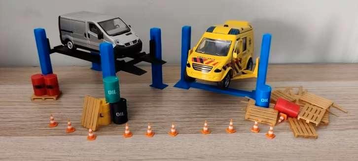 1:43 props voor modelauto dioramas, Hobby & Loisirs créatifs, Voitures miniatures | 1:43, Neuf, Autres types, Autres marques, Envoi