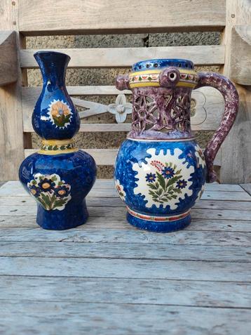 Boch frères Keramis vase et pichet trompeur (puzzle jug), Enlèvement ou Envoi