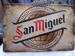 Reclamebord van San Miquel Bier in reliëf-30x20cm, Verzamelen, Verzenden, Nieuw, Reclamebord