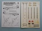 DDA Decals 1:72 voor DC-3, Hobby en Vrije tijd, Ophalen of Verzenden, Zo goed als nieuw, 1:72 tot 1:144, Overige merken