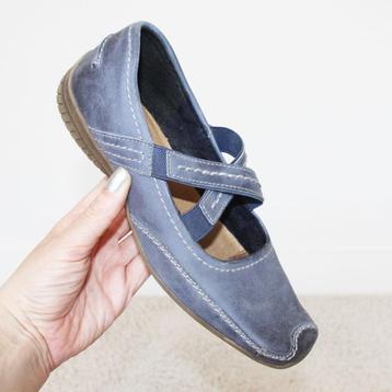 Mooie Blauw Leren Enrico Rossi Schoenen s2 (Maat 38) € 20,- beschikbaar voor biedingen