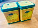 Blikken doos x 2 met citroenen, Verzamelen, Blikken, Ophalen of Verzenden