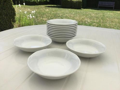 12 witte ronde Porseleinen Kommetjes Bidasoa 4€/set, Antiek en Kunst, Antiek | Porselein, Ophalen