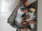 Mooi kerststal 70jaar oud met mooie beeltjes, Ophalen of Verzenden