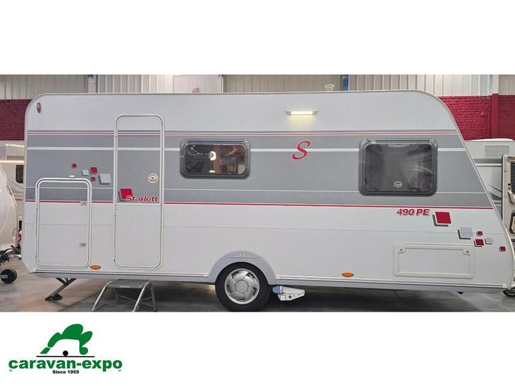 STERCKEMAN STARLETT 490PE, Caravanes & Camping, Caravanes, Entreprise, jusqu'à 4, 750 - 1000 kg, Sterckeman, 5 à 6 mètres