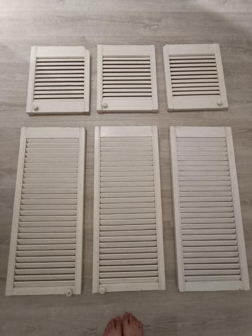 6 persiennes pour volets ou portes de placards, Huis en Inrichting, Overige Huis en Inrichting, Gebruikt, Ophalen