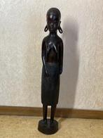 Houten Afrikaanse vrouw, Antiek en Kunst, Ophalen of Verzenden