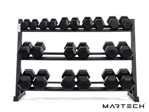 Hex Halterset 10-35KG + rack - gratis levering - 10% korting, Sport en Fitness, Fitnessapparatuur, Nieuw, Armen, Benen, Borst