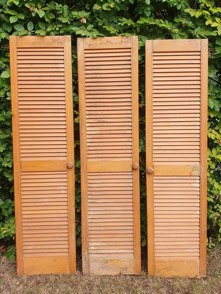 Louvre venster luiken kast deuren, Huis en Inrichting, Woonaccessoires | Kamerschermen, Gebruikt, Ophalen