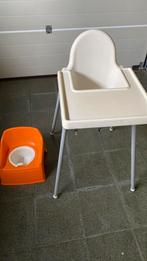 Blokstoel en plaspot, Ophalen, Gebruikt