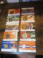 Kavel van 10 Coincards Nederland, Euro's, Losse munt, Verzenden