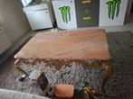 Salon tafel met marmer blad, Huis en Inrichting, Minder dan 50 cm, 50 tot 100 cm, 50 tot 75 cm, Ophalen of Verzenden