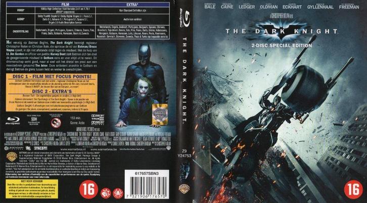 the dark night (blu-ray + blu-ray bonus) nieuw, Cd's en Dvd's, Blu-ray, Zo goed als nieuw, Actie, Ophalen of Verzenden