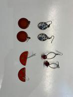 Vier paar oorbelletjes, Handtassen en Accessoires, Oorbellen, Overige materialen, Ophalen of Verzenden, Zo goed als nieuw, Hangers