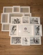 Cadre photo à collage blanc — 9 photos — 48,5 x 42,5 cm, Enlèvement ou Envoi, Utilisé