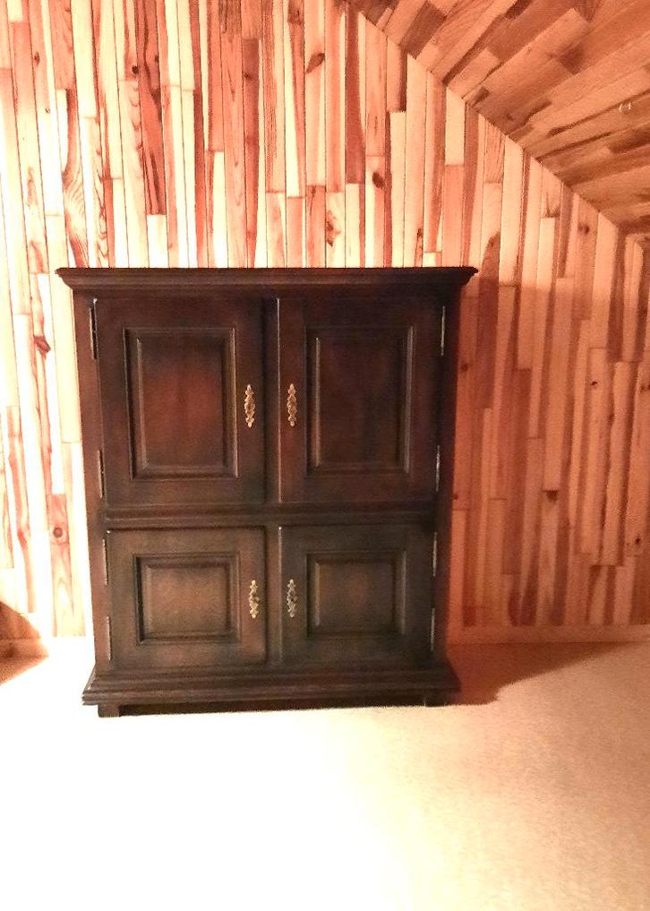 half hoge eiken kast / Barkast 4 deuren, Antiek en Kunst, Antiek | Meubels | Kasten, Ophalen